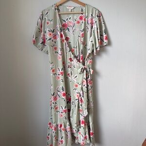 LC Lauren Conrad wraparound floral dress